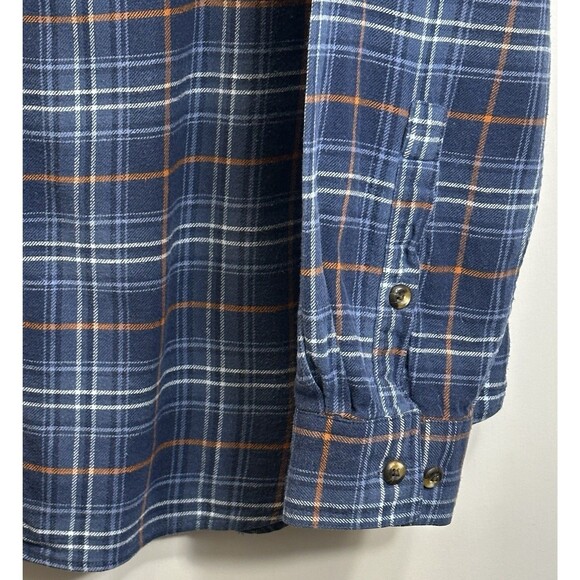 Columbia Shirt Men’s Size 2XLT Plaid Button Up Chest Pocket Cotton Blend Outdoor - Picture 3 of 8